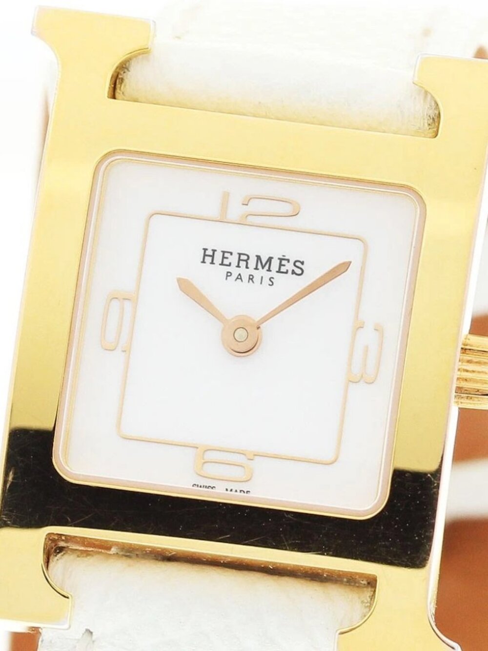 HERMES H Watch Double Tour HH1.202 white Dial Quartz Ladies Watch_912848